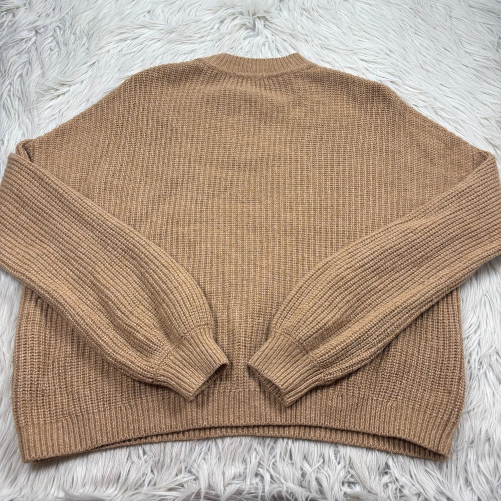 Boden Women's US 6 Tan Relaxed Wool Blend Crew Sweater - Picture 4 of 4